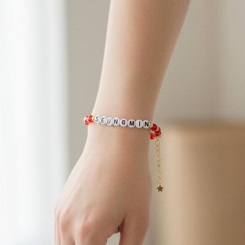 ️ bracelet stray kids – seungmin – perles de verre
