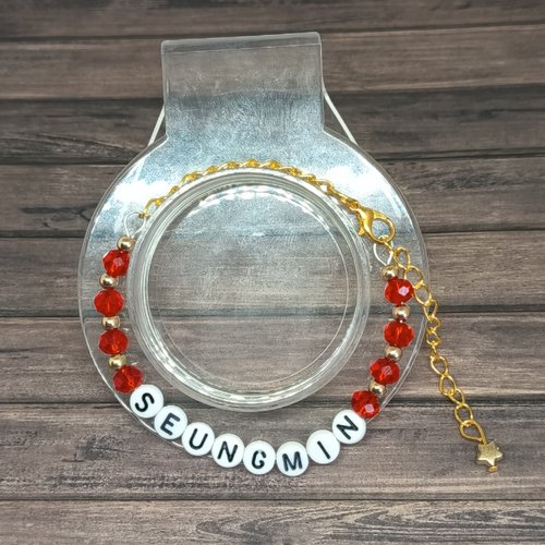 ️ bracelet stray kids – seungmin – perles de verre