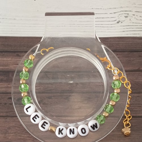 Bracelet stray kids – lee know – perles de verre
