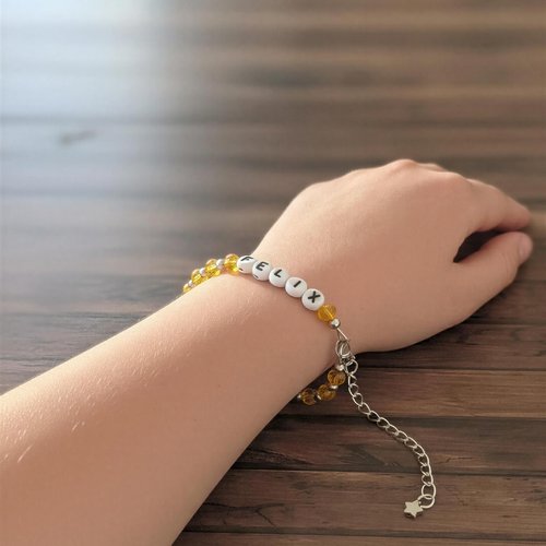 Bracelet stray kids – felix – perles de verre