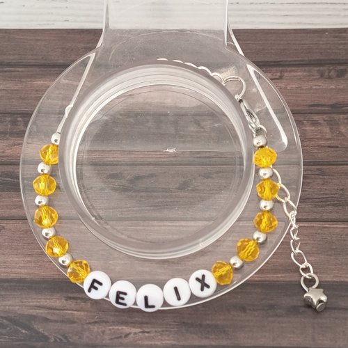 Bracelet stray kids – felix – perles de verre