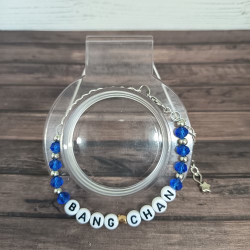 Bracelet stray kids – bang chan – perles de verre