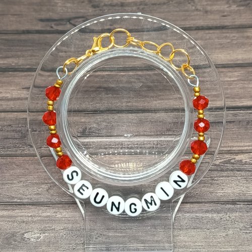 ️ bracelet stray kids – seungmin – perles de verre