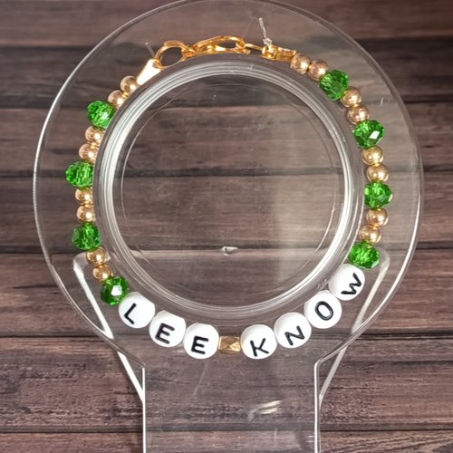 Bracelet stray kids – lee know – perles de verre