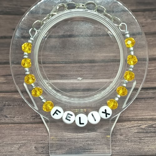 Bracelet stray kids – felix – perles de verre