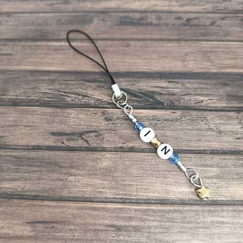 Charm téléphone stray kids – i.n – perles de verre