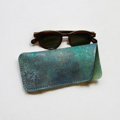 Étui à lunettes en liège-pochette écoresponsable,fait main,cadeau original