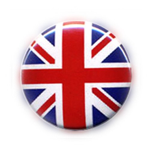     badge drapeau anglais british uk flag union jack gb england anglais angleterre punk rock button button pins - ø25mm - 1 inch