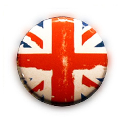 Badge drapeau used flag uk anglais angleterre england british rock punk ø25mm