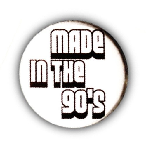 Badge made in the 90's nineties electro house geek nerd game 25mm