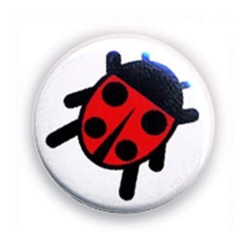 Badge coccinelle ladybug lucky chance kustom punk rock ø25mm