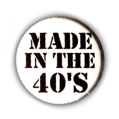 Badge made in the 40's retro rockroll rockabilly kustom ø25mm