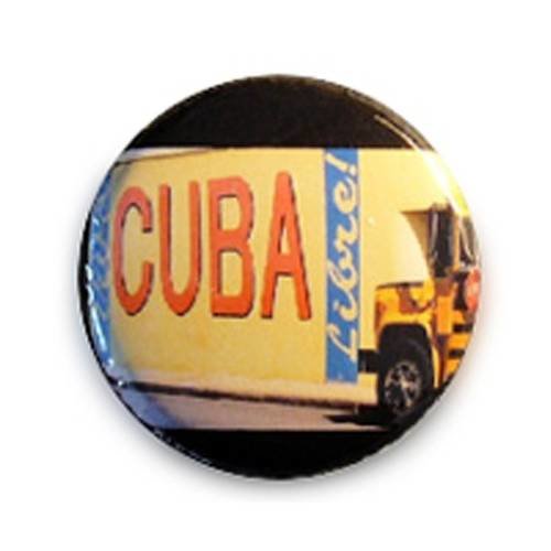Badge cuba libre havanna havane salsa pop culte ø25mm