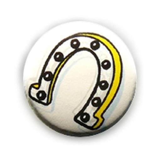 Badge fer a cheval chance lucky rock western country equitation ø25mm