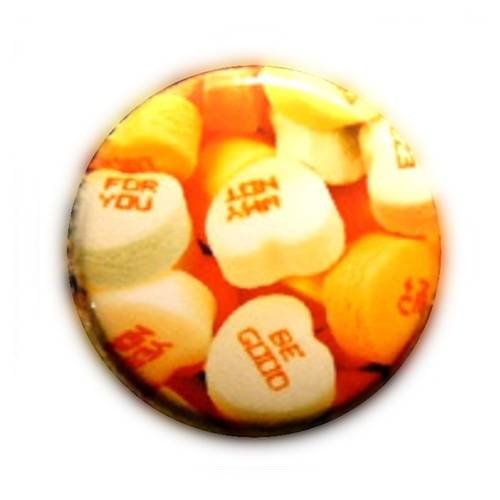 Badge bonbons coeurs be good candy gourmand kawaii ø25mm badges pins