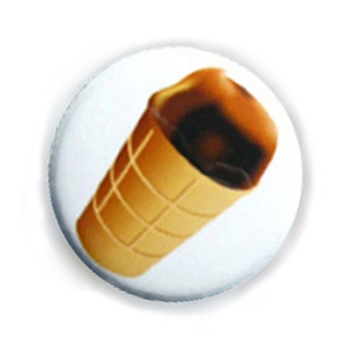 Badge cone glace big choco ice cream gourmand kawaii ø25mm badges pin