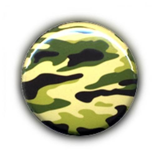 Badge camouflage camo vert army rock kawaii pop ø25mm