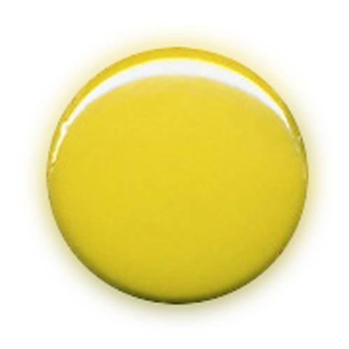 Badge jaune yellow color block fashion ø25 mm pop