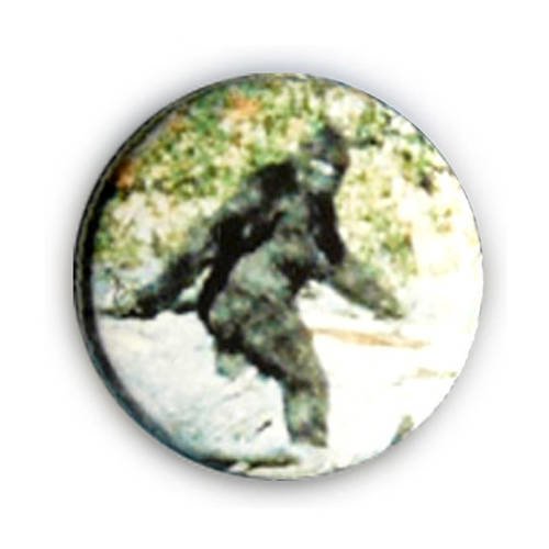 Badge le yéti l'abominable homme des neiges bigfoot sasquatch mystère étrange ø2,5cm 