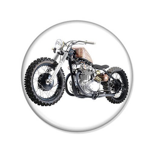 Badge moto retro shopper kustom biker retro vintage hipster ø25mm 