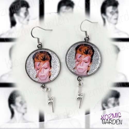 Boucles d'oreilles david bowie aladdin sane — esprit ziggy stardust