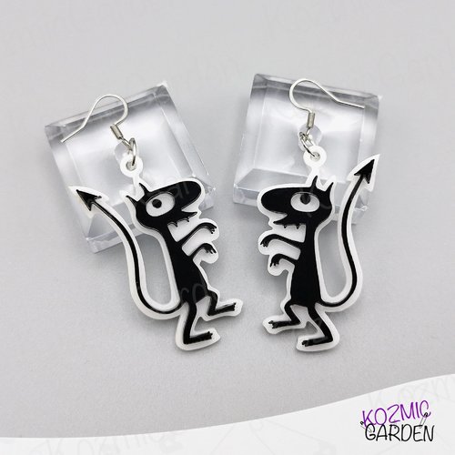Boucles d'oreilles luci — disenchantment bijoux fantastique acrylique