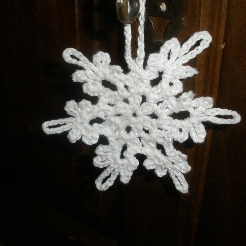 Etoile/flocon de neige au crochet 