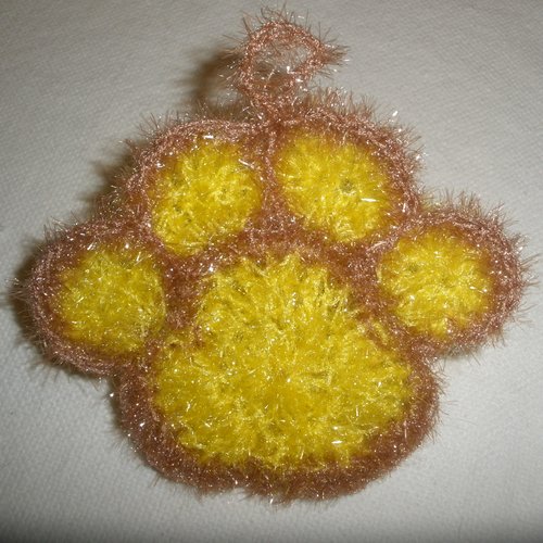 Tawashi  patte de chat/ chien.