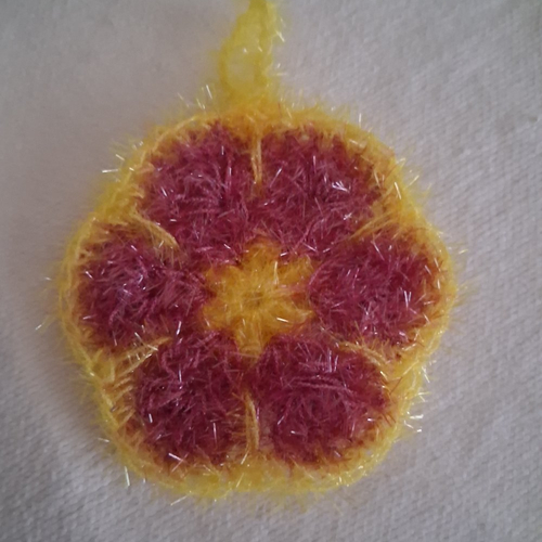 Tawashi éponge  fleur africaine