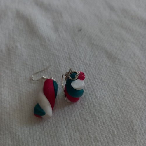 Boucles d'oreilles  guimauve fimo