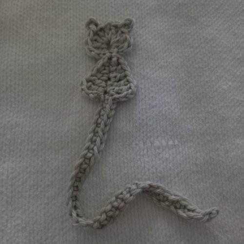 Marque pages chat  au crochet