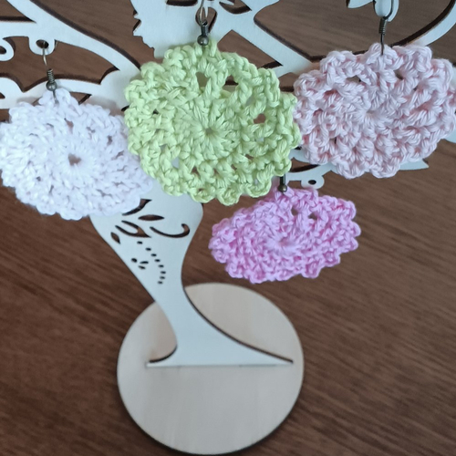 Boucles d'oreilles au crochet  rldes
