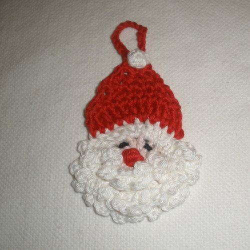 Suspension/décoration  tête  père noël