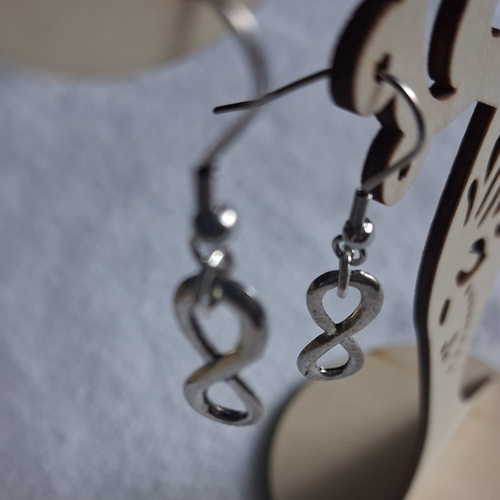 Boucles d'oreilles  infini