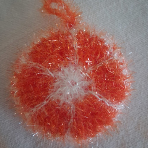 Tawashi/éponge  fruit orange