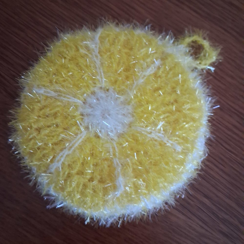 Tawashi, éponge fruit citron