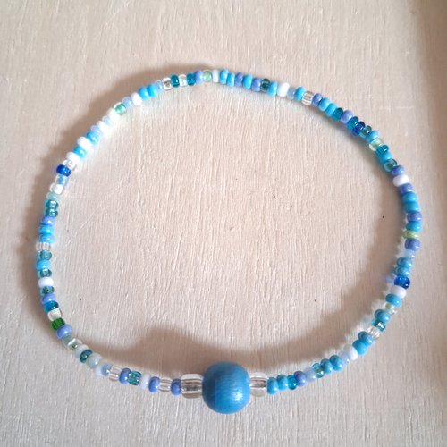 Bracelet  élastique  perles de rocaille