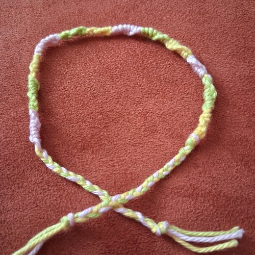 Bracelet  brésilien  torsadé  3 couleurs
