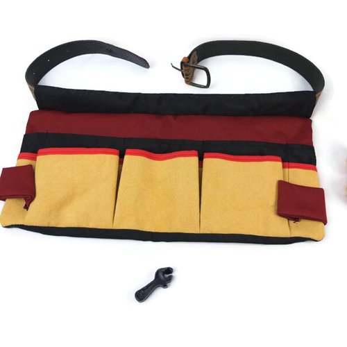 Porte outil homme pour les travaux en tissu suédine