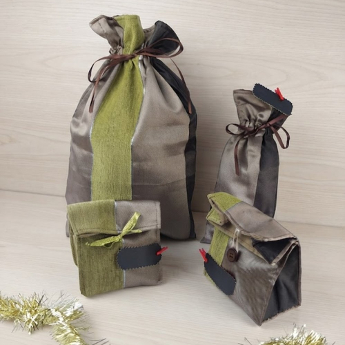 Lot pochettes à cadeaux réutilisable