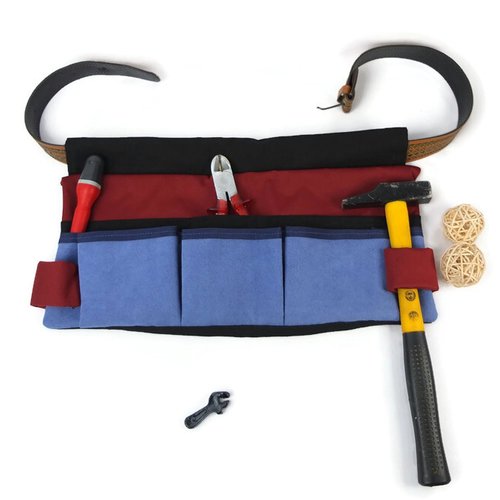 Porte outils mixte en tissu suédine