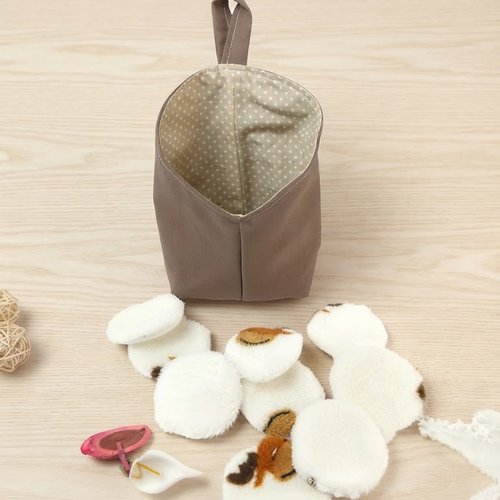 Coton à démaquiller lavable et son sac à rangement
