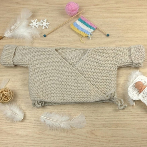 Brassière bébé naissance mixte écru