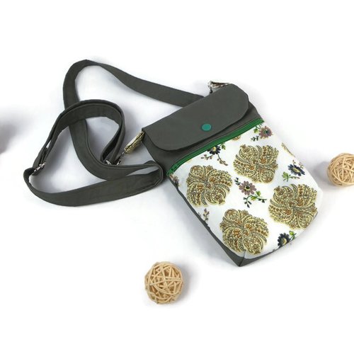 Petit sac bandoulière en tissu