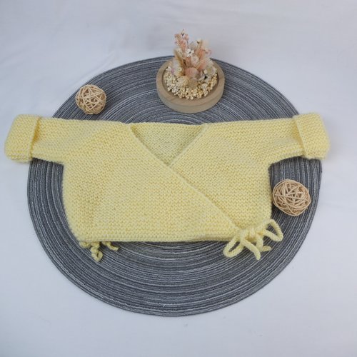 Brassière bébé naissance mixte jaune