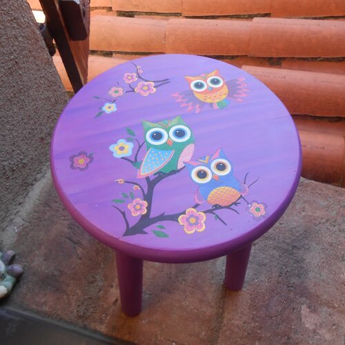 Tabouret chouettes