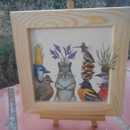 Cadre décoratif animaux de la forêt