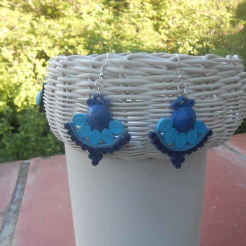 Boucles d'oreilles quilling