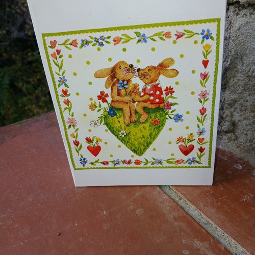 Boite décorée lapins