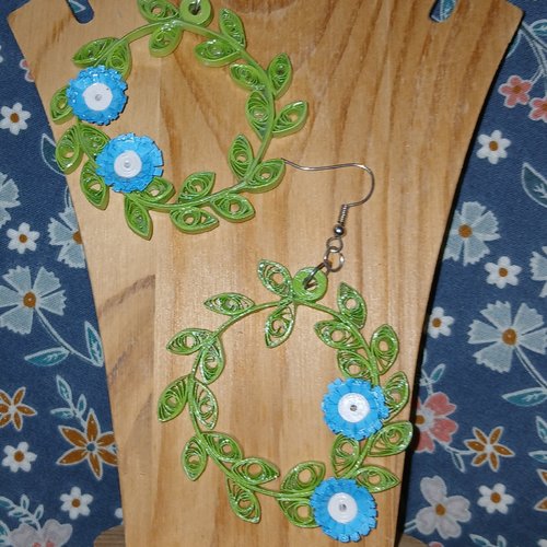 Boucles d'oreilles quilling